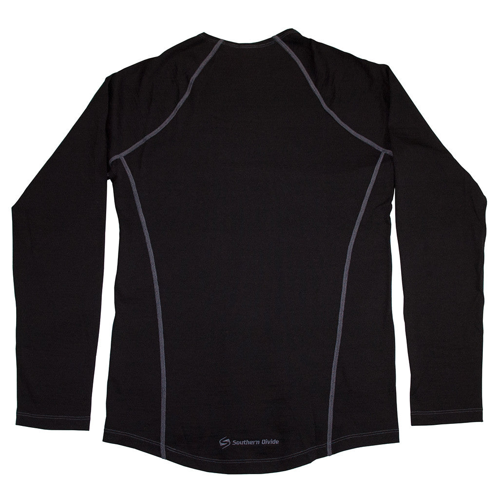 Southern Divide Merino Base Layer top. Crewneck. Southern Divide Merino is built for quick-drying, moisture-wicking, insulating warmth that's suitable for all conditions.